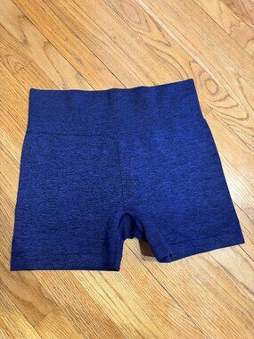 Zyia Active Hustle Seamless Shorts - Navy Blue